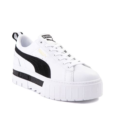 puma women's white platform sneakers